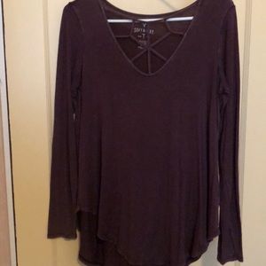 Soft and sexy long sleeve cage shirt